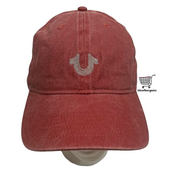 True Religion Snapback Adjustable Horseshoe Logo Faded Hat Cap Brand New - Picture 1 of 9